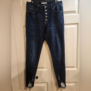 KanCan button fly skinny jeans Size 30